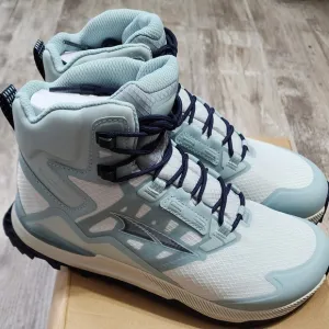 Altra Lone Peak Mid All Weather Trail Light Blue Running Shoes Women Size 9.5