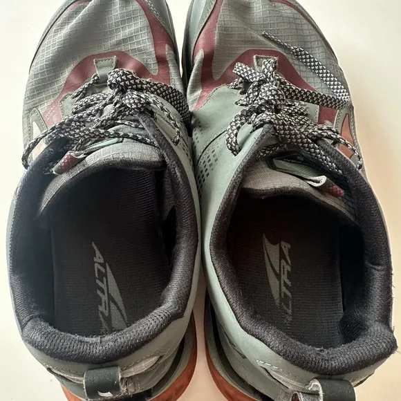 Altra Shoes Lone Peak 5 Ego Gray Orange Maroon MaxTrac Trail Hiking Mens US 12 *