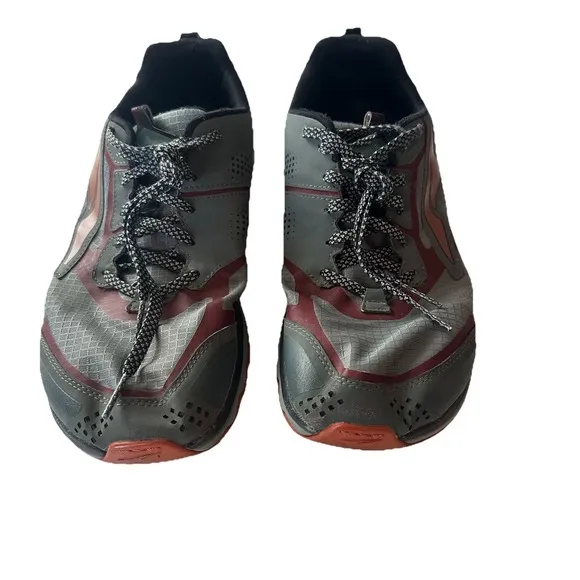 Altra Shoes Lone Peak 5 Ego Gray Orange Maroon MaxTrac Trail Hiking Mens US 12 *