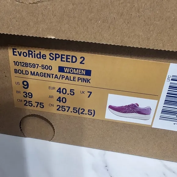 Asics Evoride speed  sneaker women's size 9 Purple