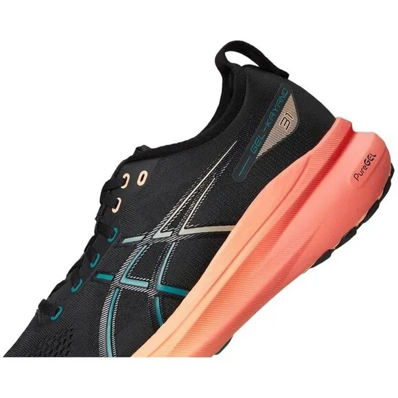 ASICS GEL-Kayano 31 Men’s Running Shoes – Black &amp; Orange – Size 9 – New With Box