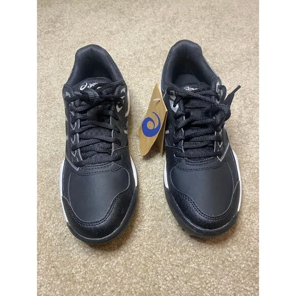 Asics Gel-Lethal Field Turf Shoes Black/Pure Silver Field Hockey Size 6.5 NWT