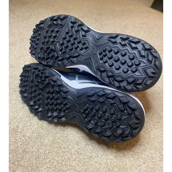 Asics Gel-Lethal Field Turf Shoes Black/Pure Silver Field Hockey Size 6.5 NWT
