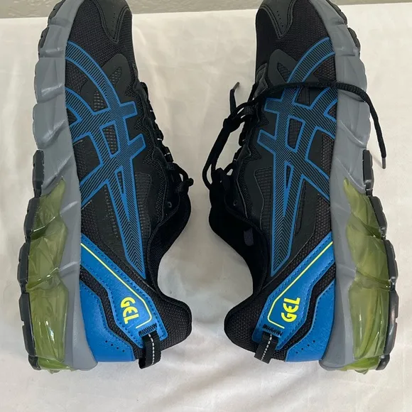ASICS Gel-Quantum 90 Men’s Size 9 SAMPLE 1201A064 Shoes BLACK Blue Yellow NEW