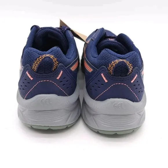 Asics Gel-Venture 9 Running Shoes Women Size 6 Indigo Blue/Papaya Trail Outdoor