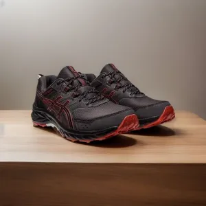 Asics Gel-Venture 9 Trail Running Shoes Grey Red Men’s Size 12 4E Extra Wide
