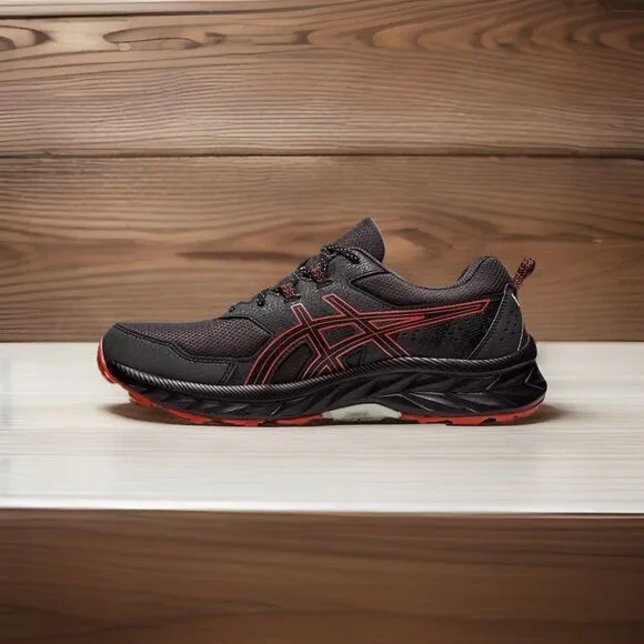 Asics Gel-Venture 9 Trail Running Shoes Grey Red Men’s Size 12 4E Extra Wide
