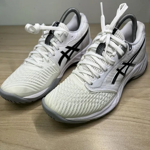 Asics Shoes Netburner Ballistic FF 3 Volleyball Court Women's 7 White 1052A069