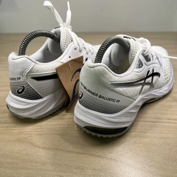 Asics Shoes Netburner Ballistic FF 3 Volleyball Court Women's 7 White 1052A069