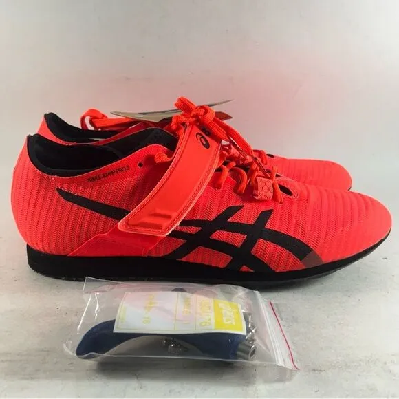 ASICS Triple Jump Pro 3 Mens Track And Field Shoes Cleats Sunrise Red Size 9