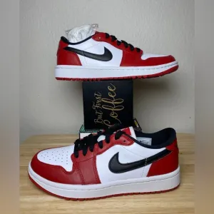 Authentic Nike Air Jordan 1 Low Chicago Golf Men’s Size 5 DD9315-600 Brand New