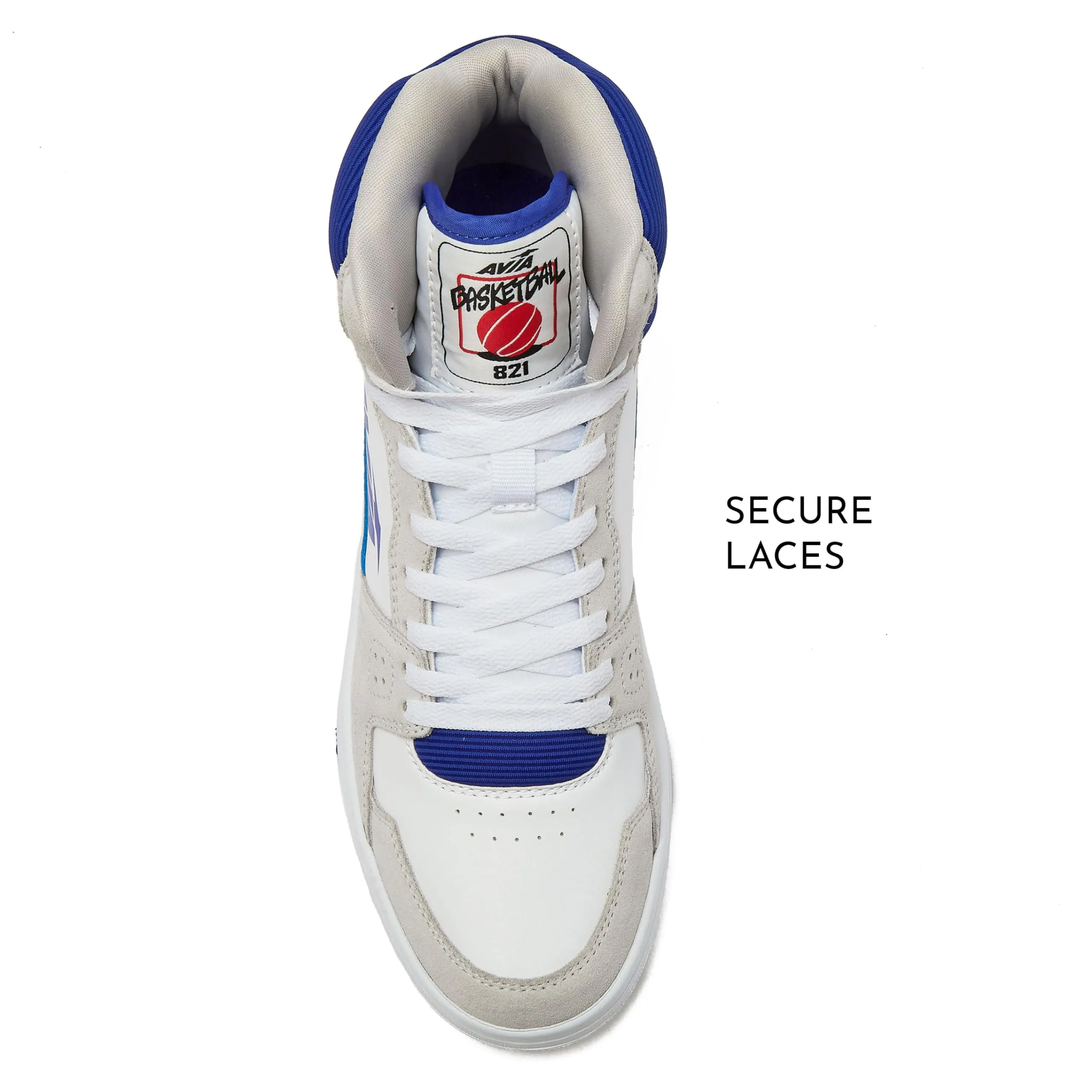 Avia 821 High Top Sneakers for Men, Indoor or Outdoor Mens Basketball Shoes, Size 7 to 16 Retro High Top Shoes Men or Women