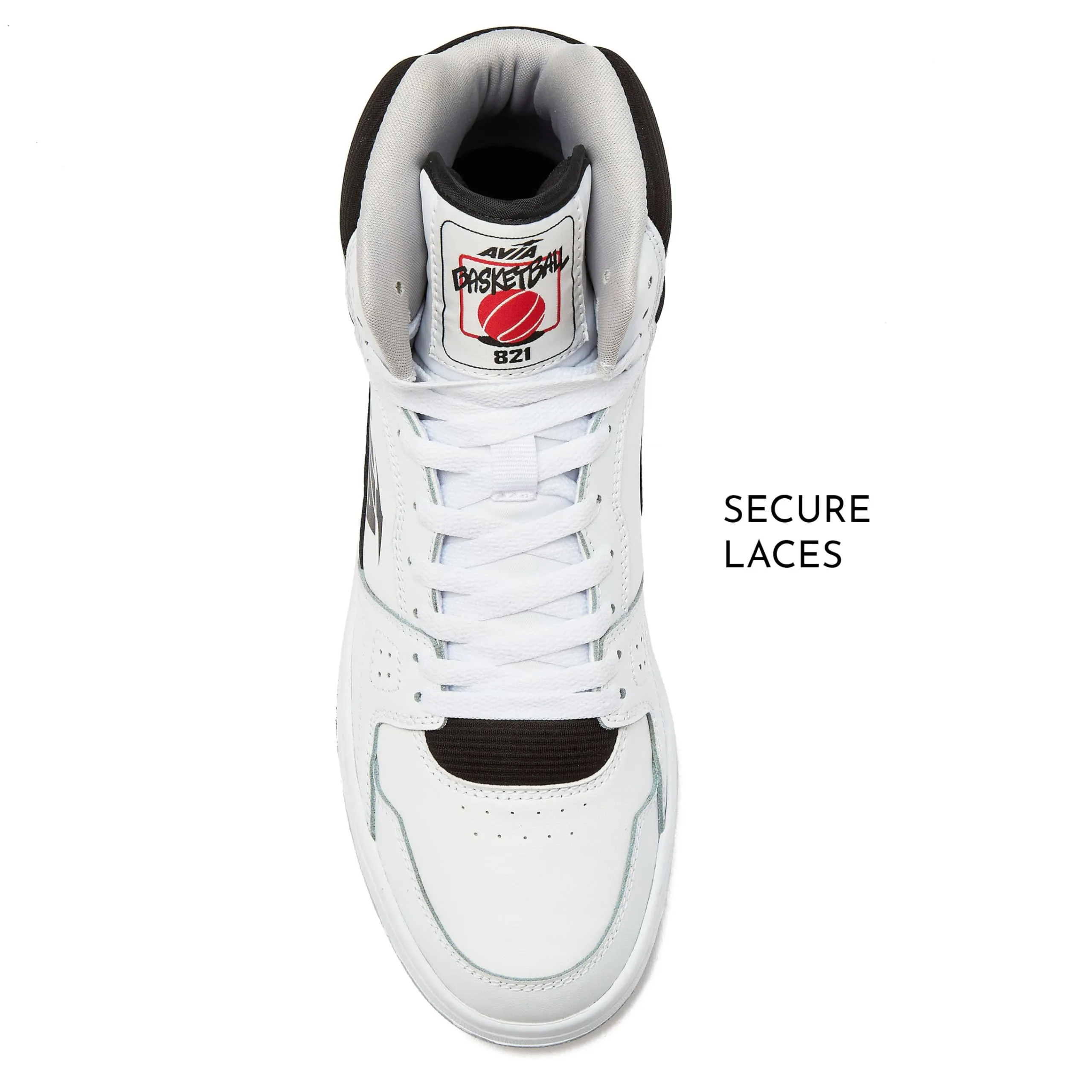 Avia 821 High Top Sneakers for Men, Indoor or Outdoor Mens Basketball Shoes, Size 7 to 16 Retro High Top Shoes Men or Women