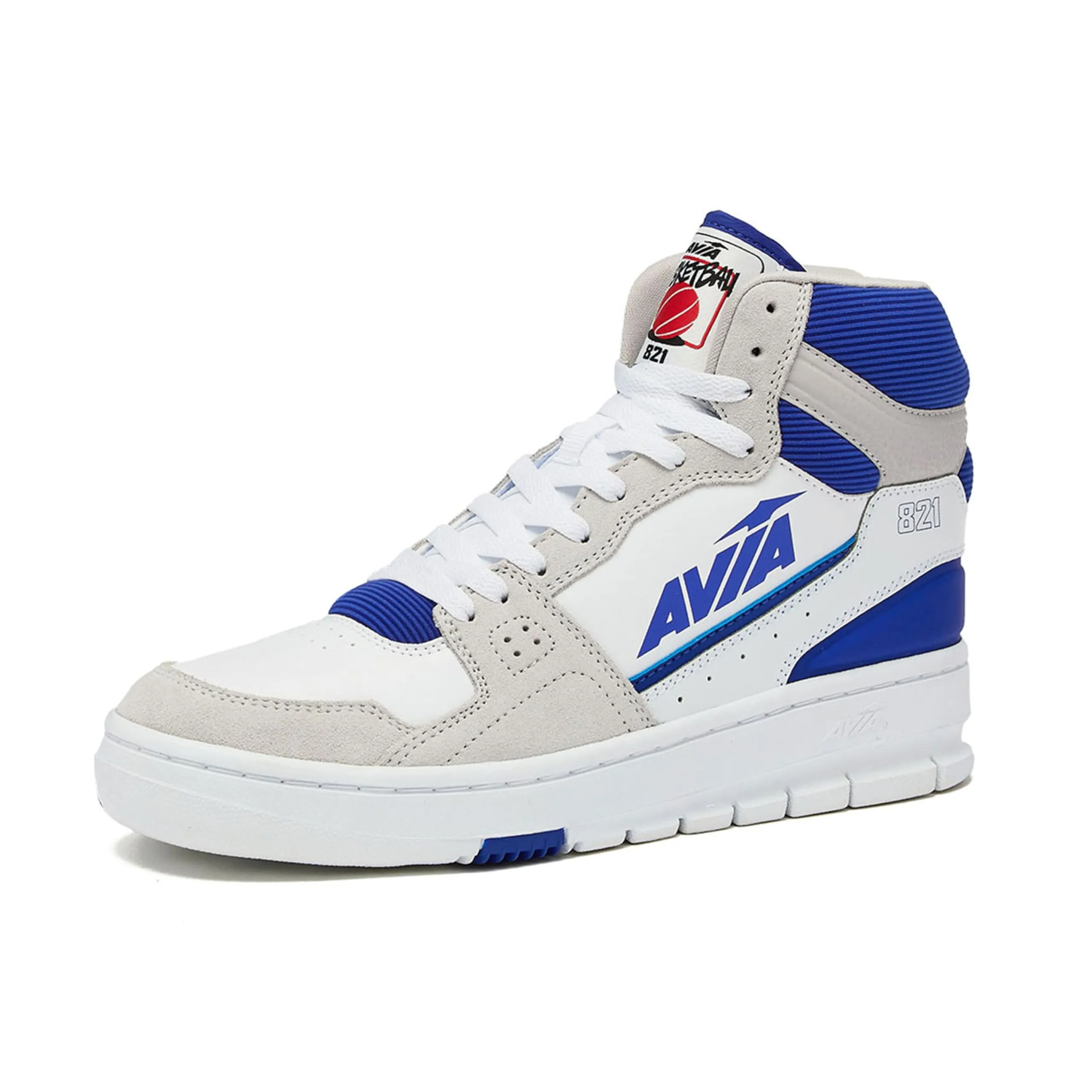 Avia 821 High Top Sneakers for Men, Indoor or Outdoor Mens Basketball Shoes, Size 7 to 16 Retro High Top Shoes Men or Women