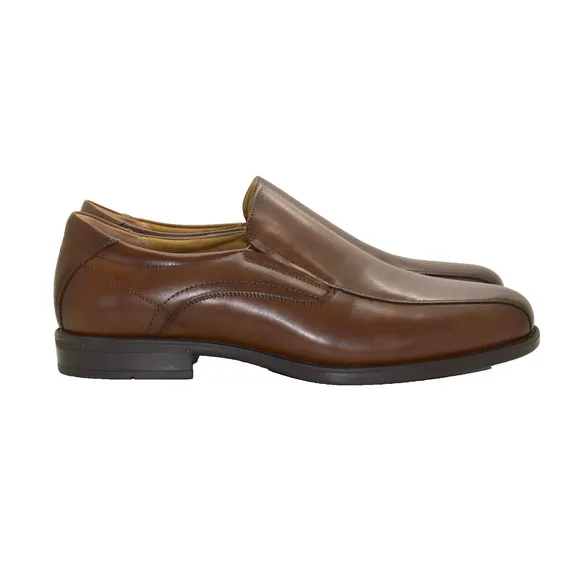 B0 NEW FLORSHEIM Forecast Cognac Leather Bike Toe Ortholite Loafer Shoes Size 12