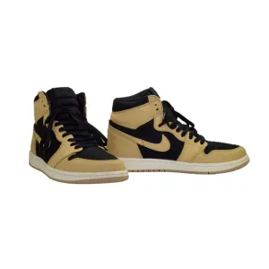 B2 Auth NIKE AIR JORDAN 1 Retro Hi OG Heirloom Tan Black Shoes 555088-202 Size 9