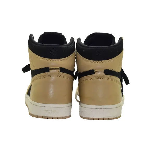 B2 Auth NIKE AIR JORDAN 1 Retro Hi OG Heirloom Tan Black Shoes 555088-202 Size 9