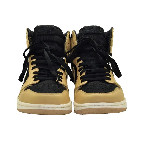 B2 Auth NIKE AIR JORDAN 1 Retro Hi OG Heirloom Tan Black Shoes 555088-202 Size 9