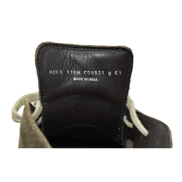 B5 Auth COLE HAAN Olive Suede Three Eyelet Lace Up Chukka Boot Shoes Size 11.5M