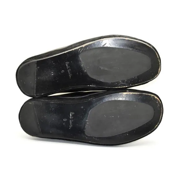 B5 Auth PAUL SMITH Noah Brown Full Grain Leather Slide Casual Shoes Size 8 US 9