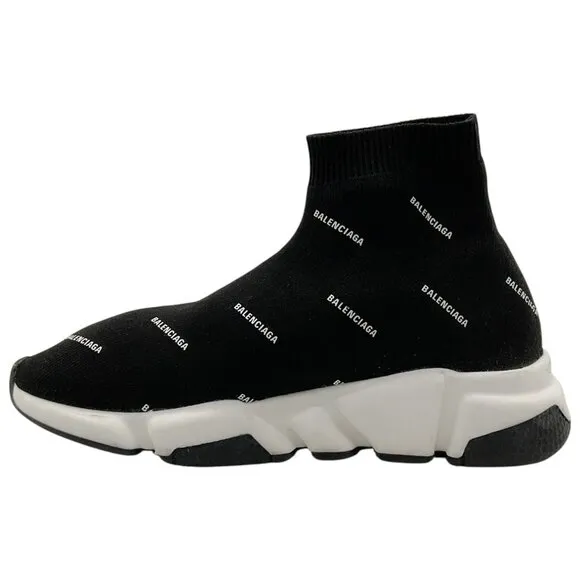 Balenciaga Kids Black Logo Speed Sneakers