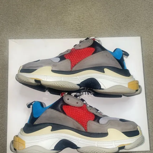 Balenciaga Track Mens Bi Color Yellow and Red