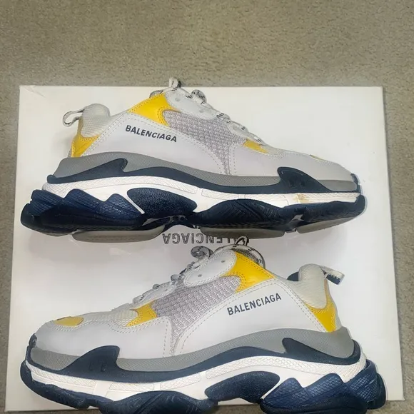Balenciaga Track Mens Bi Color Yellow and Red