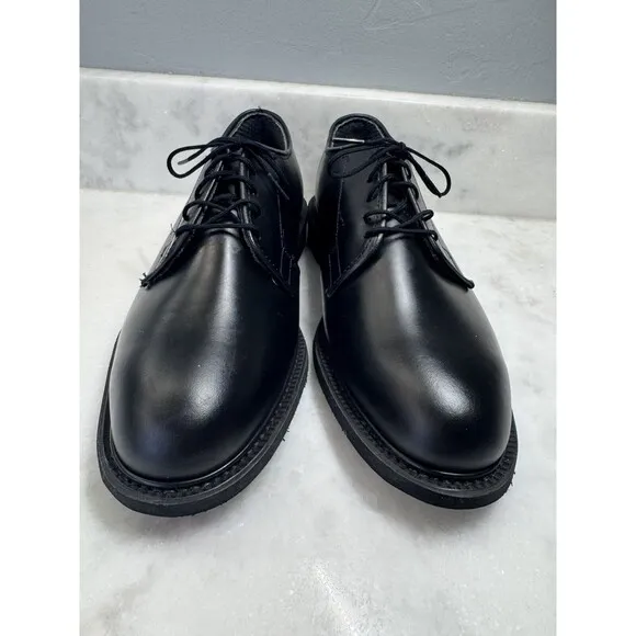 BATES Uniform Military Dress Shoe Black Leather Oxfords 00968 Mens Size 9B EUC
