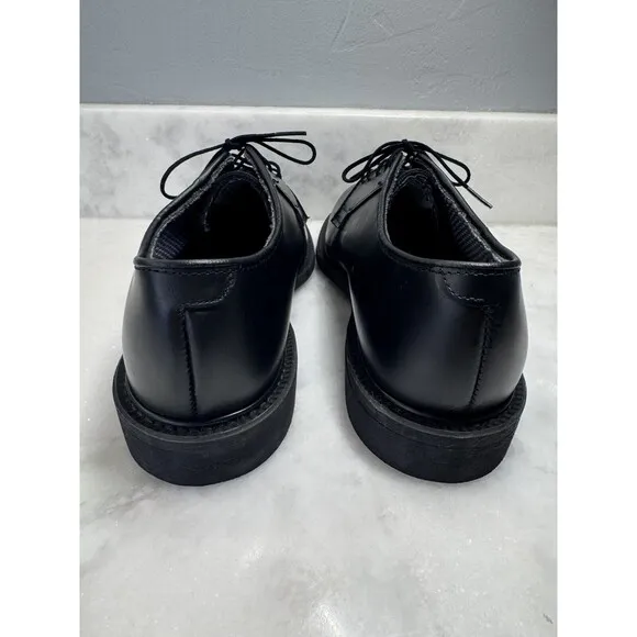 BATES Uniform Military Dress Shoe Black Leather Oxfords 00968 Mens Size 9B EUC
