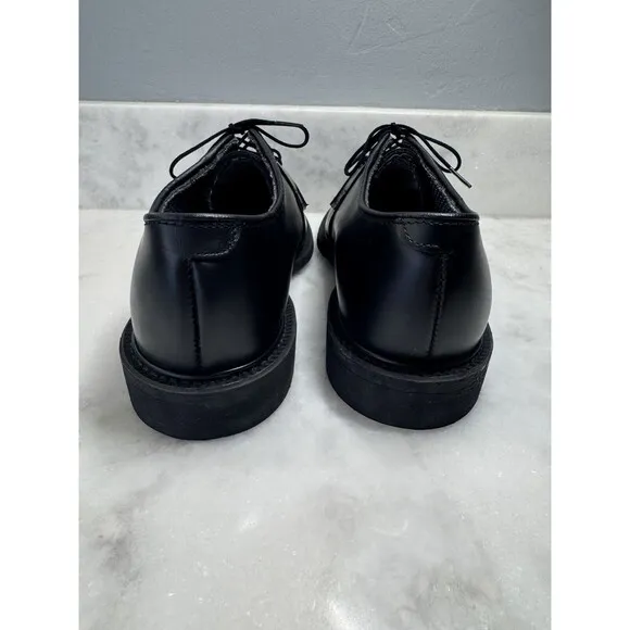 BATES Uniform Military Dress Shoe Black Leather Oxfords 00968 Mens Size 9B EUC