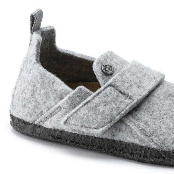 Birkenstock Shoes Youth L 2 Zermatt HL Unisex N Fit Lt Gray Wool/Felt Slippers