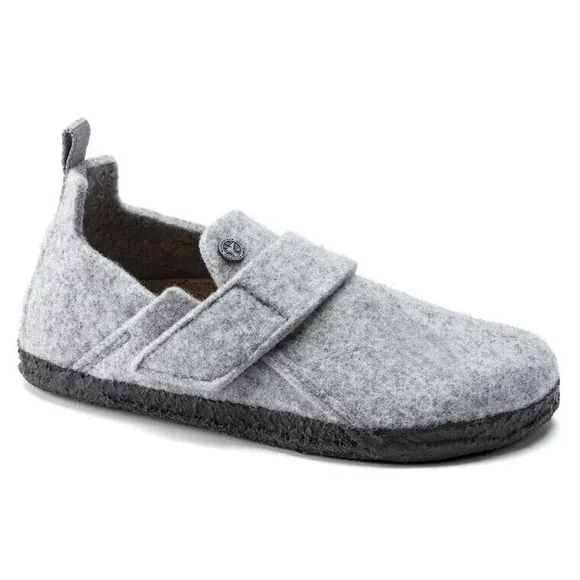 Birkenstock Shoes Youth L 2 Zermatt HL Unisex N Fit Lt Gray Wool/Felt Slippers