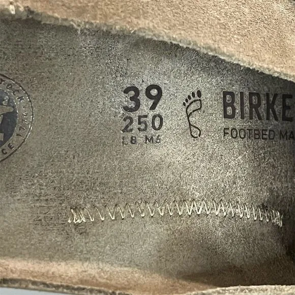 Birkenstock Unisex Buckley Suede Clog Brown L8/M6 Boho Cozy Outdoor Hippie