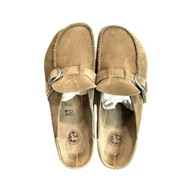 Birkenstock Unisex Buckley Suede Clog Brown L8/M6 Boho Cozy Outdoor Hippie