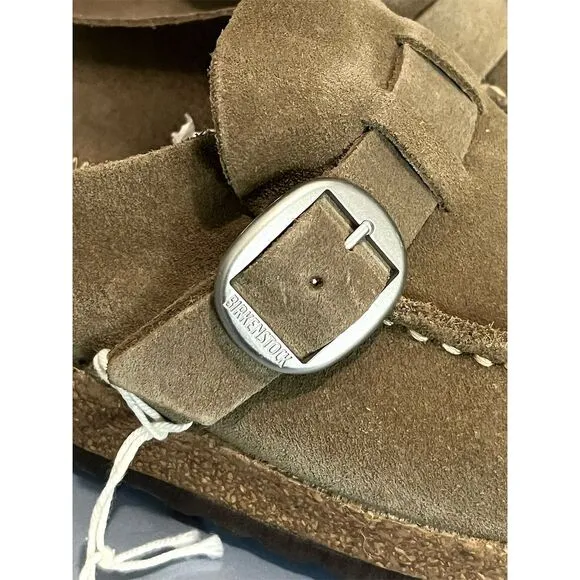Birkenstock Unisex Buckley Suede Clog Brown L8/M6 Boho Cozy Outdoor Hippie