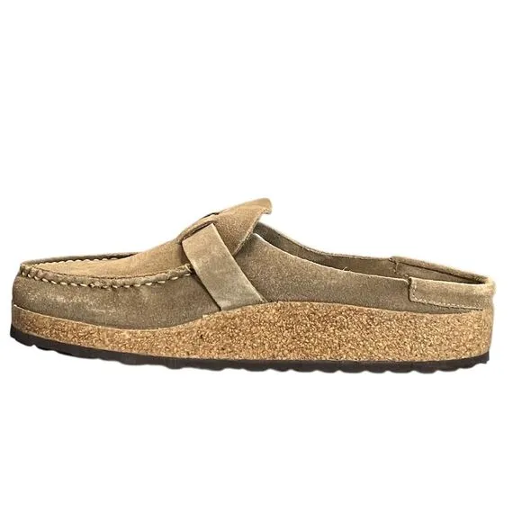Birkenstock Unisex Buckley Suede Clog Brown L8/M6 Boho Cozy Outdoor Hippie