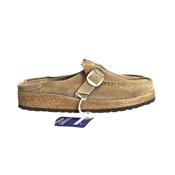 Birkenstock Unisex Buckley Suede Clog Brown L8/M6 Boho Cozy Outdoor Hippie
