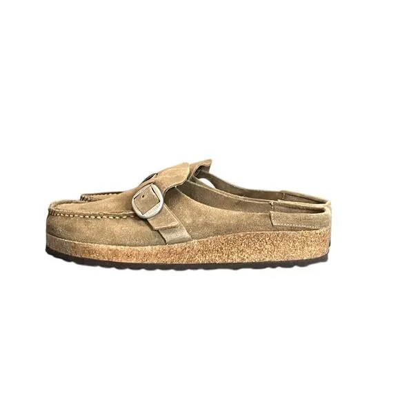 Birkenstock Unisex Buckley Suede Clog Brown L8/M6 Boho Cozy Outdoor Hippie