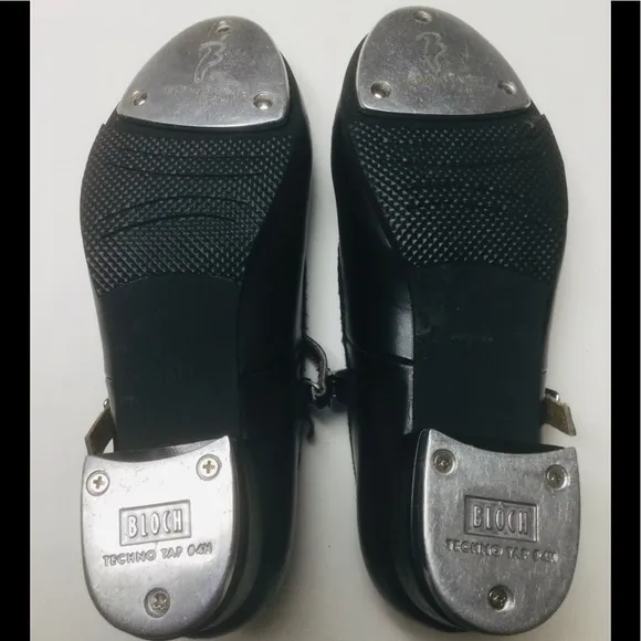 BLOCH - YOUNG GIRLS - SIZE 13.5 - BLACK - MARY JANE - TAP DANCE SHOES