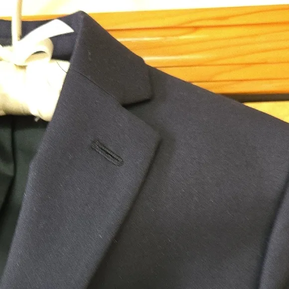 Boys Lauren Ralph Lauren 12R Navy Blazer Gold Buttons pocket handkerchief