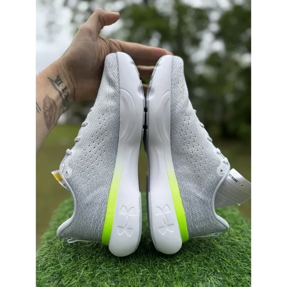 Brand New - Men's Size 10 - Under Armour HOVR Infinite Pro White High Vis Yellow