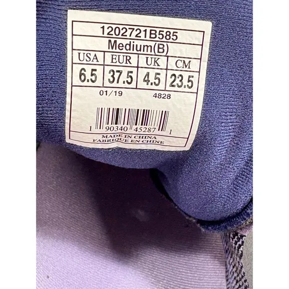 Brooks Bedlam Energize Women's Running Shoe Size 6.5 Blue Gray Purple