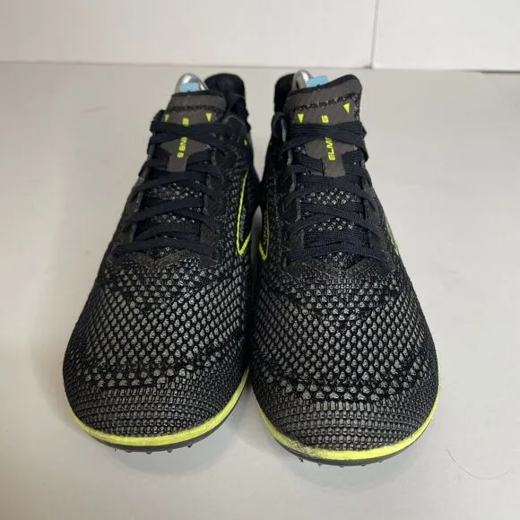 Brooks ELMN8  6 Unisex Running Shoes Men’s Size 9.5D Spikes Black 1000401D013