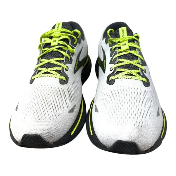Brooks Mens Ghost 15 1103931D125 White Running Shoes Sneakers Size 11.5 D