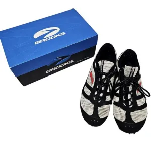 Brooks Nerve LD Track Shoes Size 11 White Running Athletic Spikes