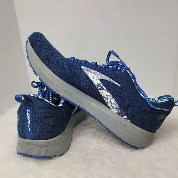 Brooks Revel 5  Blue Gray Athletic Men's Sneakers Running  Shoes Size 11