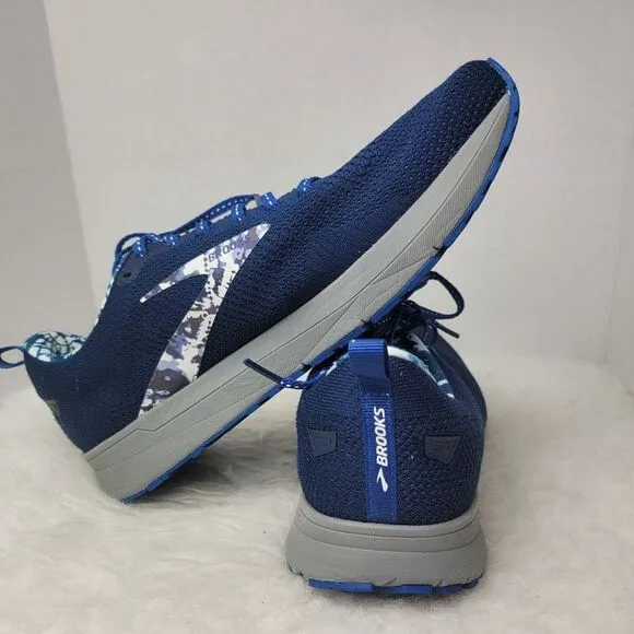 Brooks Revel 5  Blue Gray Athletic Men's Sneakers Running  Shoes Size 11