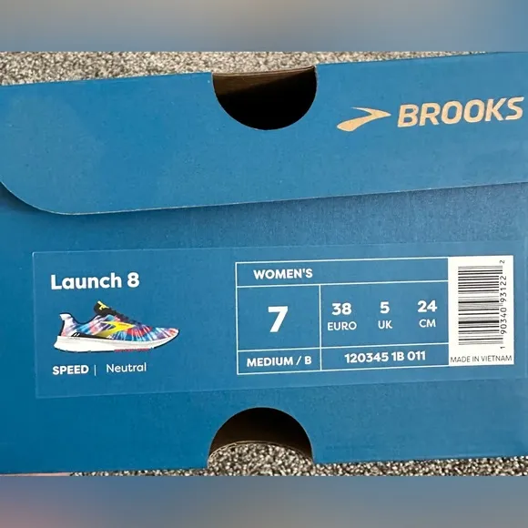 Brooks Tie-Dye Launch 8 - Women’s Running Shoes - Size 7 - New In Box
