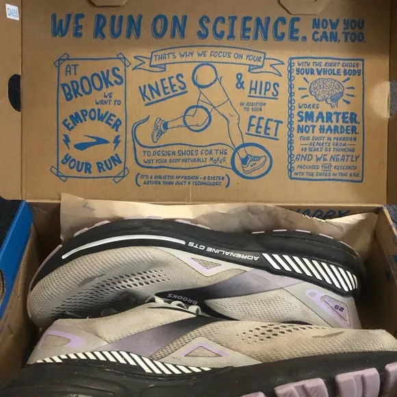 Brooks Women's Running Shoes - Gray and Purple