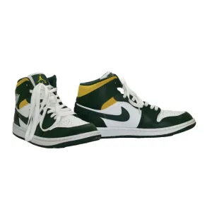 C0 Auth NIKE AIR JORDAN 1 Mid Sonics Green/Pollen-Wht Shoes 554724-371 Size 8.5